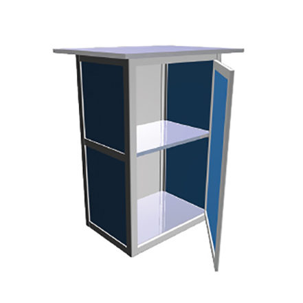 Modular Counter 31- with 1 shelf and door