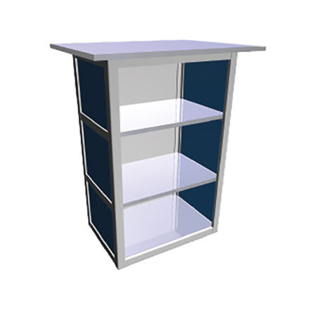 Modular Counter 31- with 2 shelves