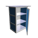 Modular Counter 31- with 2 shelves and door