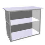 Modular Counter 31- with 1 shelf