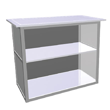 Modular Counter 31- with 1 shelf