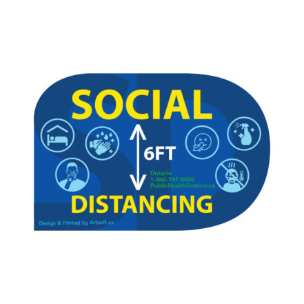 Social Distancing - Roll Sticker