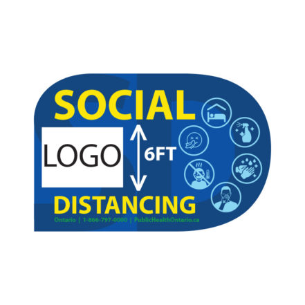 Social Distancing - Roll Sticker (Custom)
