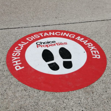 Outdoor Concrete Floor Sticker