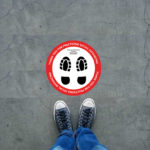 Outdoor Concrete Floor Sticker